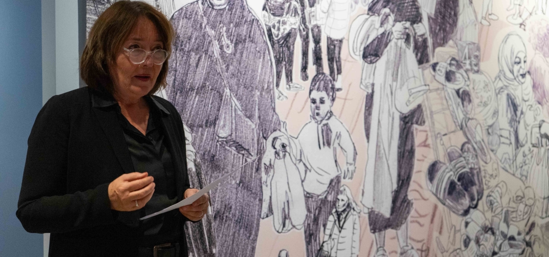 Wethouder Saskia Bruines opent tentoonstelling Haagse stadstekenaar